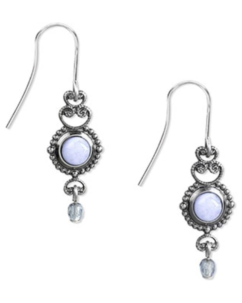 Blue Lace Agate Earrings One Size $17.27 Earrings