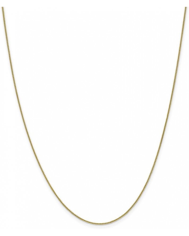 Solid 10k Yellow Gold 0.80mm Spiga Pendant Chain Necklace - with Secure Lobster Lock Clasp 10.0 Inches $89.46 Necklaces