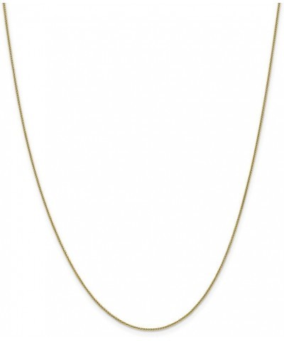 Solid 10k Yellow Gold 0.80mm Spiga Pendant Chain Necklace - with Secure Lobster Lock Clasp 10.0 Inches $89.46 Necklaces