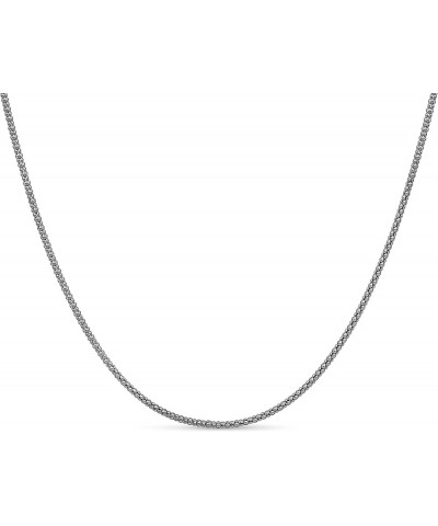 Sterling Silver 925 Popcorn Chain 2mm Made in Italy 30" Inch 30 Inches $13.33 Necklaces