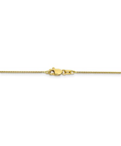 Solid 10k Yellow Gold 0.80mm Spiga Pendant Chain Necklace - with Secure Lobster Lock Clasp 10.0 Inches $89.46 Necklaces