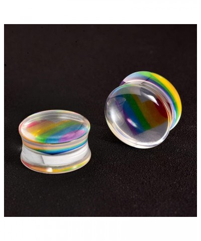 2 PCS Resin Acrylic Transparent Screw Tunnels Ear Expander Stretcher Piercing Ear Gauges 19mm PO-D3188 $9.12 Body Jewelry