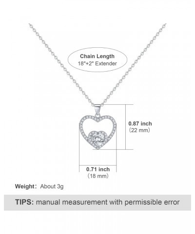 Boss Gifts for Women Christmas, Gift for Boss Female, Silver Heart Necklaces for Women Boss, FLN06A $6.62 Necklaces