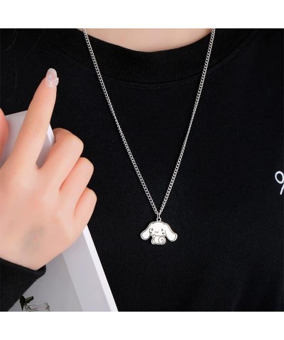 Cute Dog Pendant Necklace - Stainless Steel Cartoon Jewelry for Women and Girls Gift $5.61 Necklaces