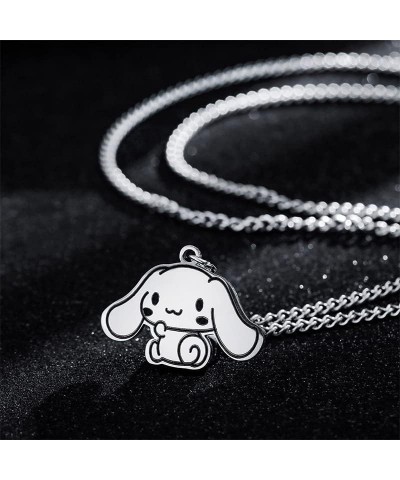 Cute Dog Pendant Necklace - Stainless Steel Cartoon Jewelry for Women and Girls Gift $5.61 Necklaces