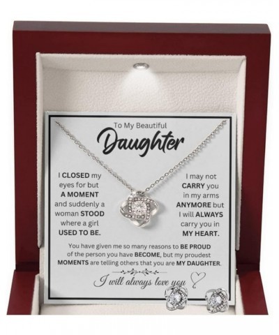 Daughter Necklace from Dad, Daughter Necklaces from Mom, Daughter Necklace Gifts, Christmas Graduation Valentine Idea Gifts N...