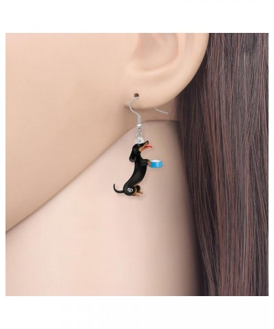 Acrylic Dangle Dachshund Dog Earrings Funny Design Lovely Gift For Girl Women By The Dove $7.69 Earrings