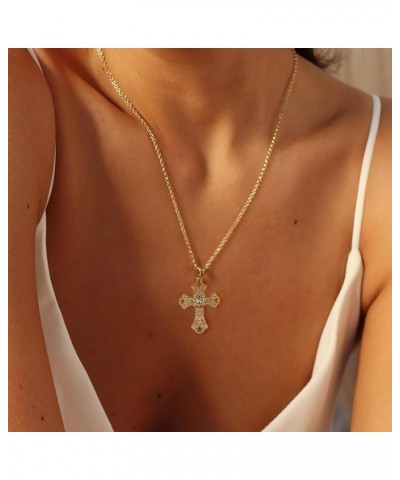 Cross Necklace for Women 14K Gold Plated Necklace Dainty Layered Necklaces Everyday Jewelry for Women and Girls Style-I $8.50...