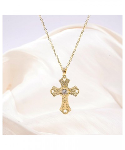 Cross Necklace for Women 14K Gold Plated Necklace Dainty Layered Necklaces Everyday Jewelry for Women and Girls Style-I $8.50...