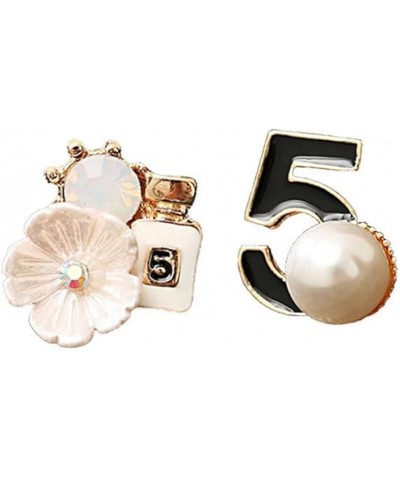 Camellia Flower vintage earrings Number 5 Earrings Accessories Girls Gift Woman Earring Fashion Jewelry $11.39 Earrings