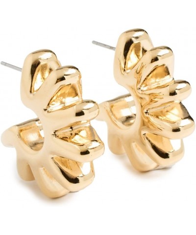 Women's Gear Hoops Gold $41.20 Earrings