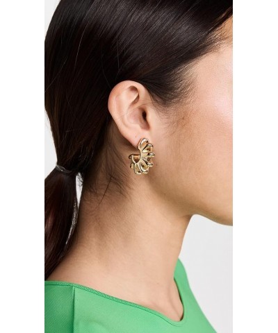 Women's Gear Hoops Gold $41.20 Earrings