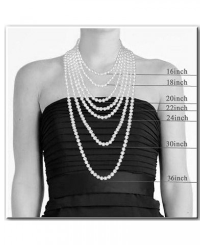 Drop-shape White Freshwater Cultured Pearl Pendant Necklaces for Women 16-18 Inch AAA Silver Necklace Pendants 16.0 Inches 6x...