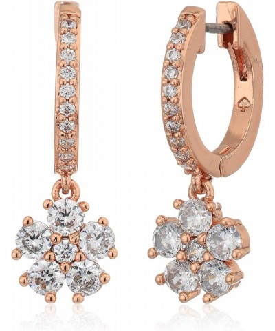 RU3014 Rose Gold Tone Cubic Zirconia Clear Crystal Earrings $28.02 Earrings