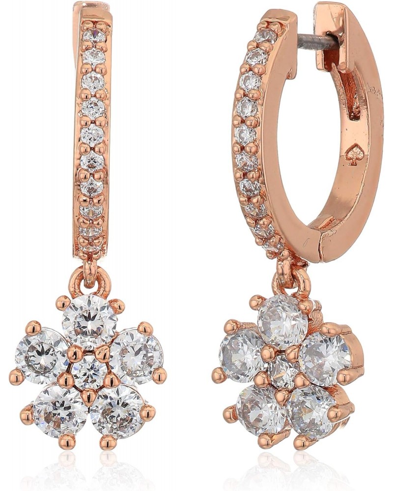 RU3014 Rose Gold Tone Cubic Zirconia Clear Crystal Earrings $28.02 Earrings