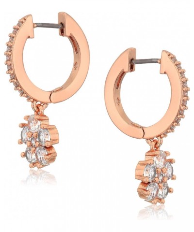 RU3014 Rose Gold Tone Cubic Zirconia Clear Crystal Earrings $28.02 Earrings