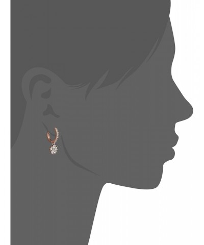 RU3014 Rose Gold Tone Cubic Zirconia Clear Crystal Earrings $28.02 Earrings