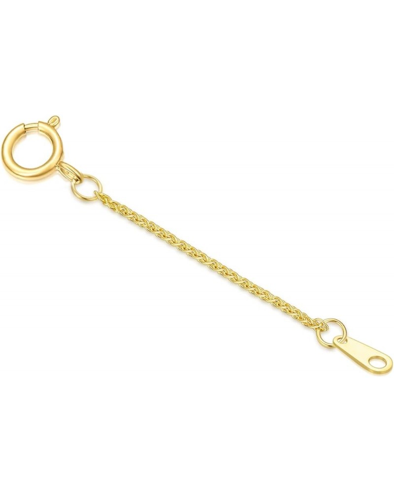 14k Gold 0.5"/1"/1.5"/2"/3" Necklace Bracelet Extender Chain, Necklace Extender Gold 14k, Durable Removable Gold Chain Extend...