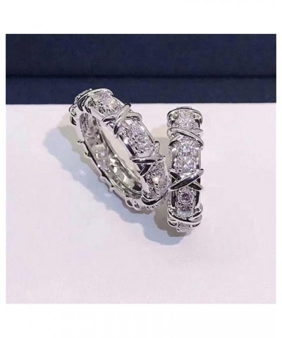 Moissanite Magnetology Lymphvity Ring, Moissanite Rings for Women, Magnetic Zircon Shaping Cross Full Moissanite Diamond Ring...