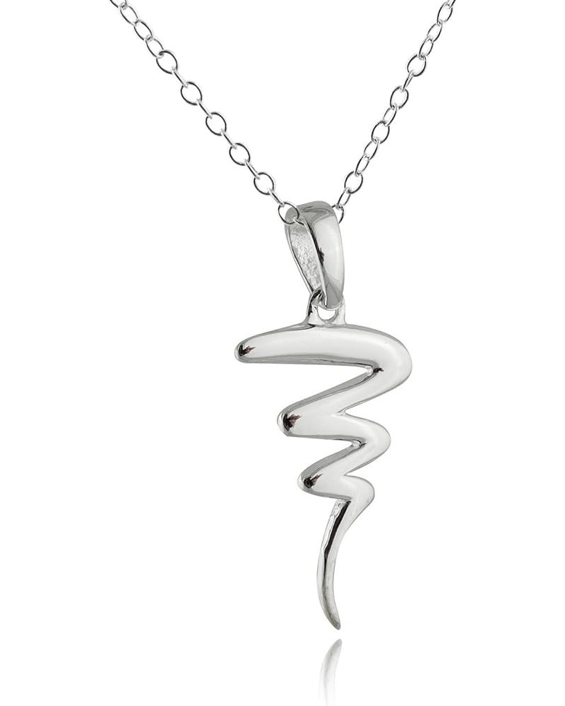 925 Sterling Silver Dainty Weather Pendant Necklaces TORNADO $19.20 Necklaces