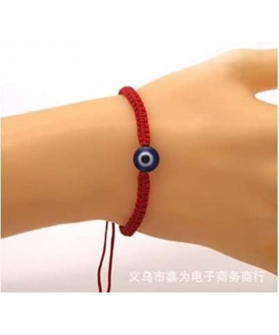 Handmade Evil Eye Strand Bracelet for Couple Valentines Day Amulet Jewelry Gift, 2Pcs Braided Evil Eye Bracelet for Women Gir...