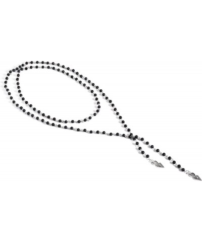 Long Black Beaded Necklace Beads Jewelry 11061456 $8.69 Necklaces