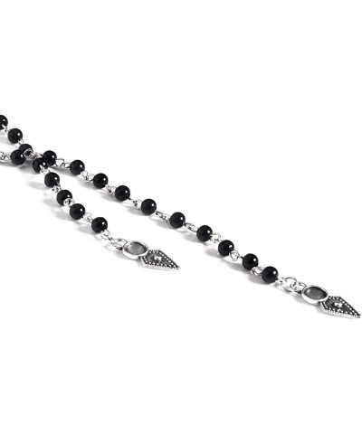 Long Black Beaded Necklace Beads Jewelry 11061456 $8.69 Necklaces