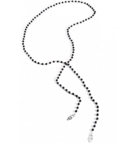 Long Black Beaded Necklace Beads Jewelry 11061456 $8.69 Necklaces