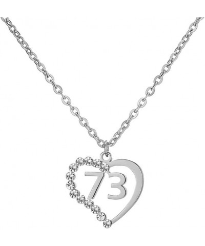 Stainless Steel Birth Year Number 10 to 99 Necklace Birthday Gift Anniversary Jewelry for Women 73 $13.03 Necklaces