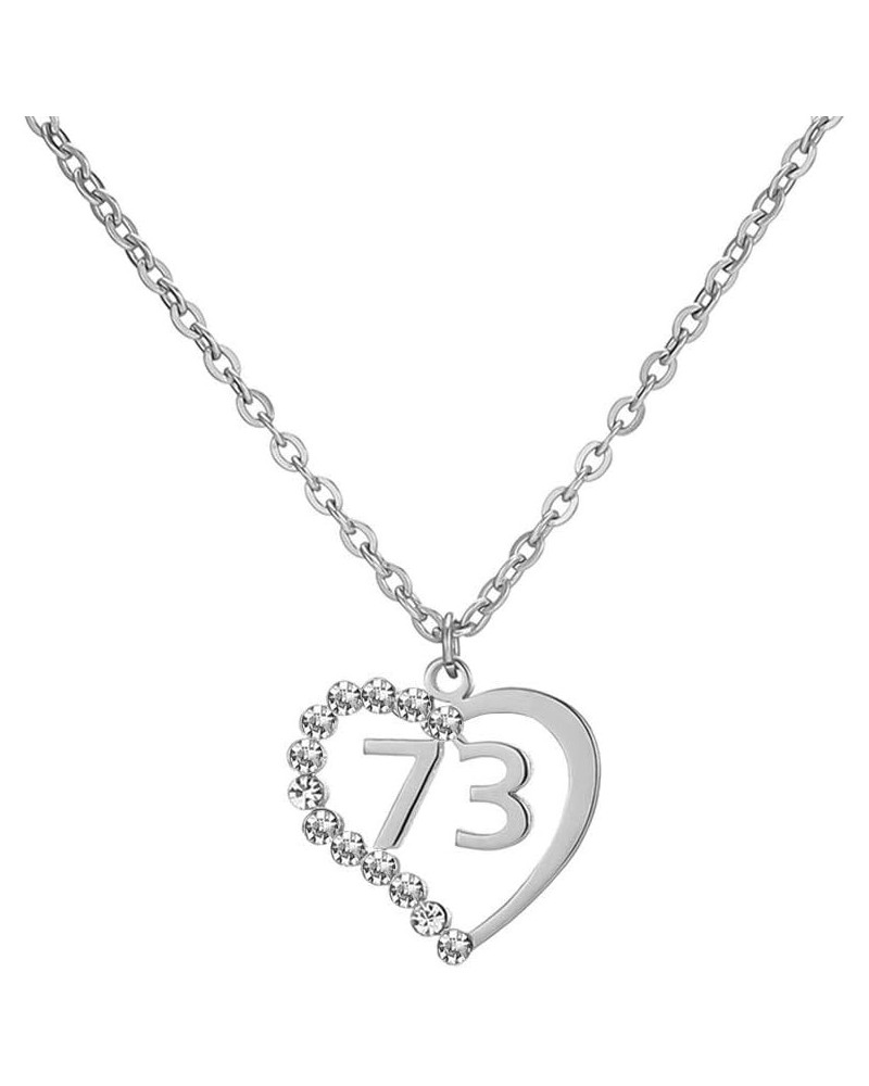 Stainless Steel Birth Year Number 10 to 99 Necklace Birthday Gift Anniversary Jewelry for Women 73 $13.03 Necklaces