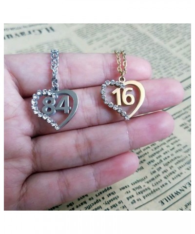 Stainless Steel Birth Year Number 10 to 99 Necklace Birthday Gift Anniversary Jewelry for Women 73 $13.03 Necklaces