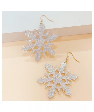 Snowflake Earrings for Women,Silver Snowflake Dangle Earrings,Hypoallergenic Earrings Christmas Jewelry for Women Style_3 $8....