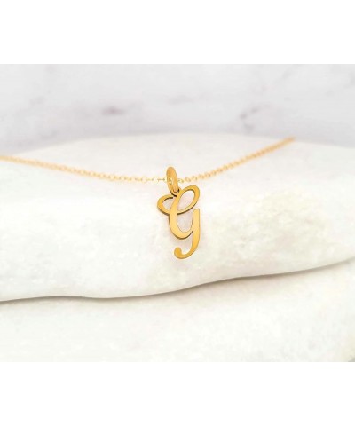 A-Z Letter Pendant Necklace for Women 14k Gold/Rose Gold Plated or 925 Sterling Silver Cute Pretty Dainty Girls Women's Capit...