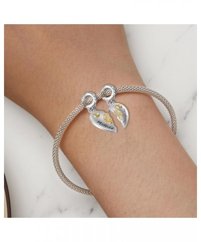 Mother Daughter Sister Heart Split Crystal Charm Bead Set for Pandroa Bracelet Mother Daughter 3 $10.02 Bracelets