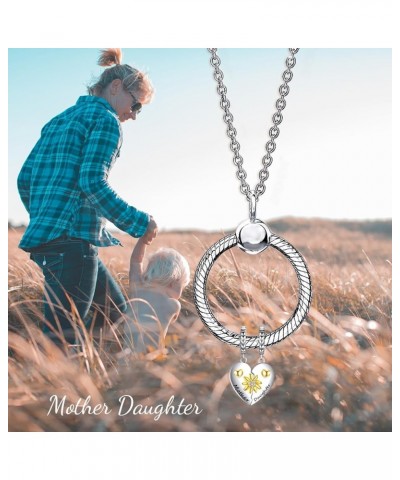 Mother Daughter Sister Heart Split Crystal Charm Bead Set for Pandroa Bracelet Mother Daughter 3 $10.02 Bracelets