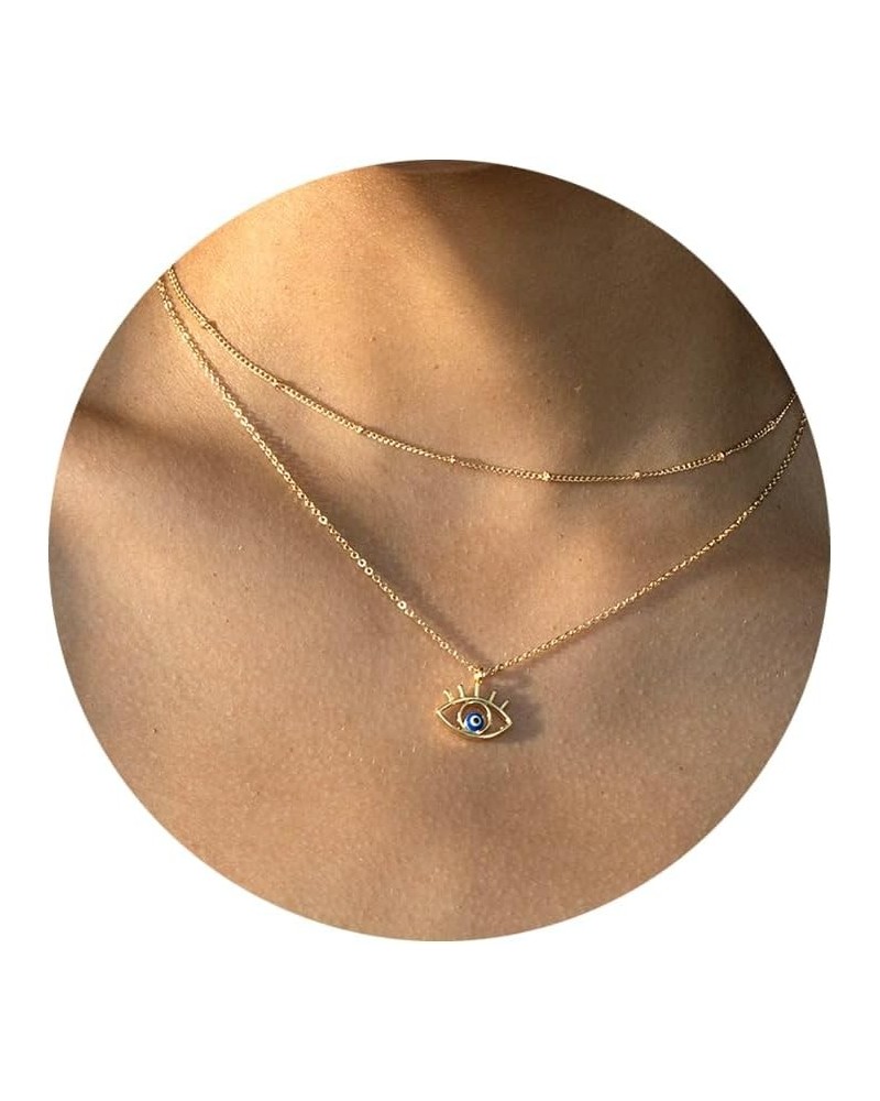 Layered Necklaces for Women - 14K Dainty Gold Plated Layering Chokers Necklaces Set Multilayer Delicate Necklace Trendy Adjus...