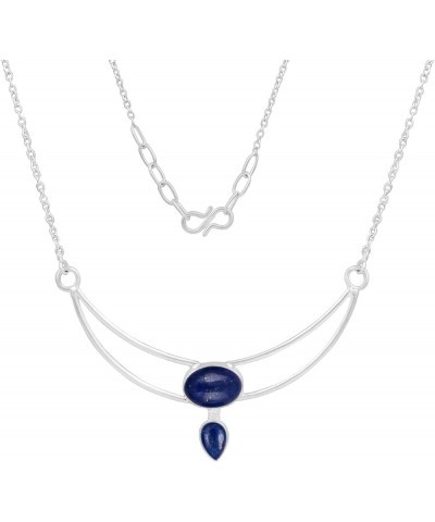 Genuine Gemstone Handmade Necklace Jewelry Lapis Lazuli $11.39 Necklaces