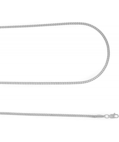 10k White Gold 2mm Franco Chain Box Square Wheat Pendant Necklace, Mens Womens Jewelry 16" 18" 20" 22" 24" 26 18 $99.71 Neckl...