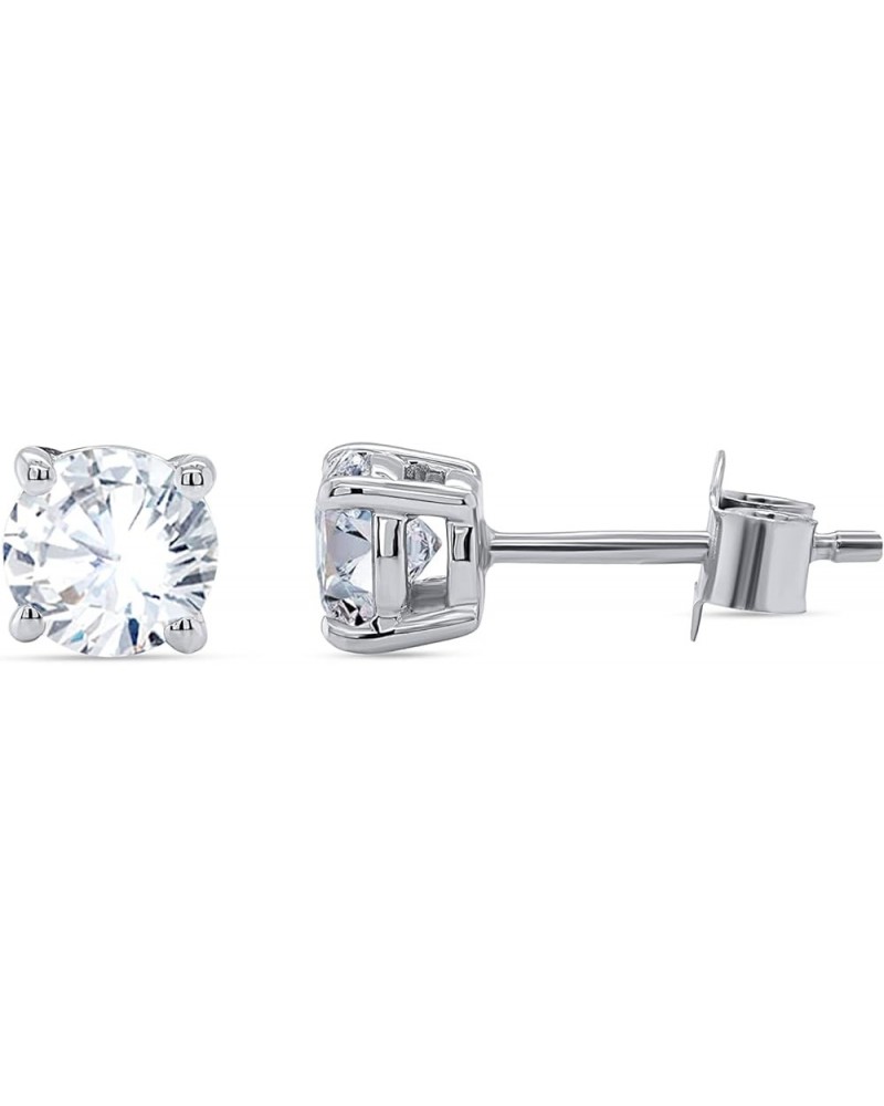 Diamond Stud Earring | 0.25 Carat - 1 Carat IGI Certified Lab Grown Diamond | 14K Gold | Flora Four Prong Lab Diamond Stud Ea...