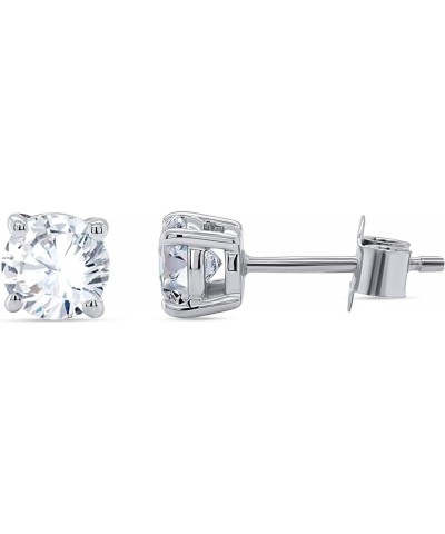 Diamond Stud Earring | 0.25 Carat - 1 Carat IGI Certified Lab Grown Diamond | 14K Gold | Flora Four Prong Lab Diamond Stud Ea...