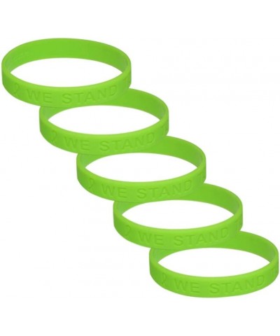 Lime Green Ribbon Silicone Awareness Bracelet 5 $8.00 Bracelets