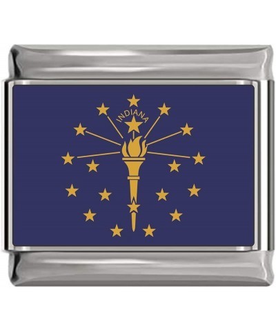 New Charms State Flag Photo Italian Charm Charm - US States Indiana $7.77 Bracelets