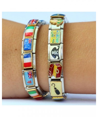 New Charms State Flag Photo Italian Charm Charm - US States Indiana $7.77 Bracelets