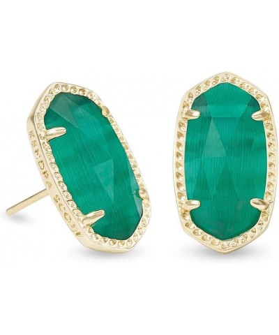 Ellie Earrings, Fashion Jewelry for Women GOLD - EMERALD CATS EYE $33.14 Earrings