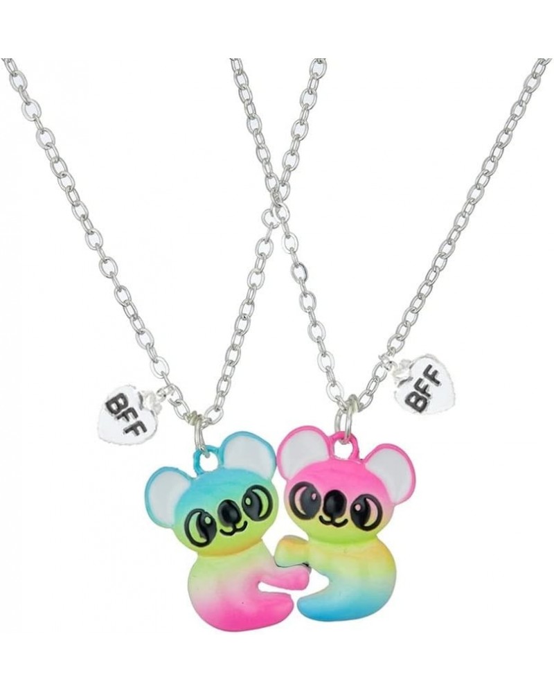 2Pcs Cute Magnetic Koala Panda Pendant Necklace Colored Half Set Necklace BFF Friendship Best Jewelry Gifts for Women Girls $...