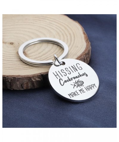 Hissing Cockroach Keychain Hissing Cockroach Make Me Happy Keychain Cockroach Lover Gift Hissing Cockroach K $9.82 Bracelets