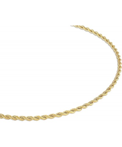 18K Gold Plated Rope Chain Necklace - Made In Brazil 3 Milimeter 24 Inches $12.90 Necklaces