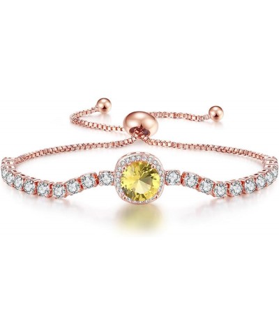 Tennis Bracelets for Women, Birthstone Horoscopet Slider Bracelets Trendy Jewelry Perfect for Birthday Gifts Thanksgiving Day...