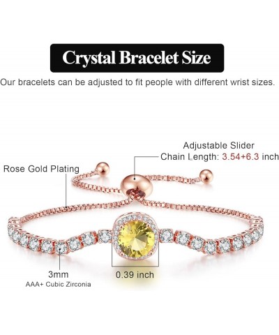 Tennis Bracelets for Women, Birthstone Horoscopet Slider Bracelets Trendy Jewelry Perfect for Birthday Gifts Thanksgiving Day...