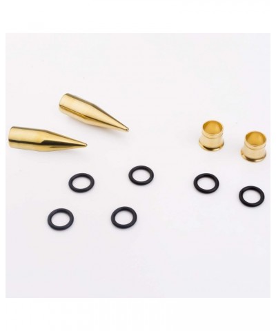 14G-00G 36pcs Ear Gauges Stretching Kit Surgical Steel Tapers Tunnels Plugs Piercing Set Body Jewelry Gold Tone $12.59 Body J...